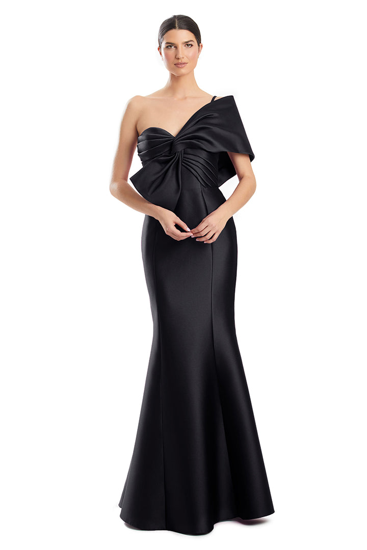 Prom DressesPleated Long Mermaid Formal Evening Prom Dress Black