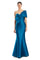 Prom DressesPleated Long Mermaid Formal Evening Prom Dress Storm Blue
