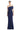 Formal Dresses Fitted Long Formal Peplum Evening Dress Navy