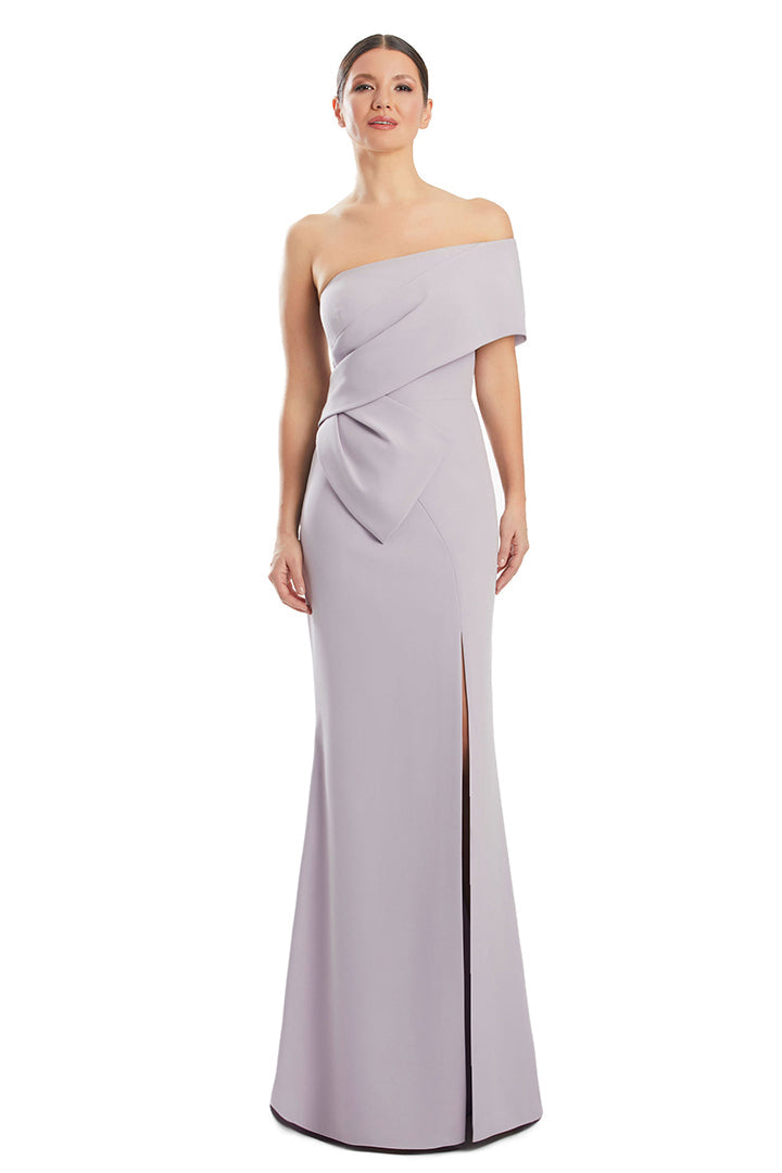 Formal Dresses Fitted Long Formal Peplum Evening Dress Pale Mauve