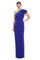 Formal DressesFitted Ruffled Long Formal Evening Dress Sapphire