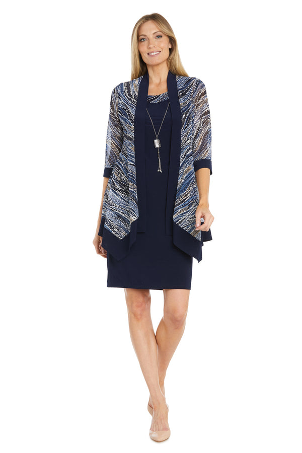 Short Jacket Dress Mother of the Bride R&M Richards 1982