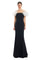 Formal Dresses Formal Long Fitted Ruffled Evening Dress Black/White