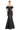 Prom Dresses Mermaid Long Formal Beaded Floraml Prom Dress Black