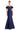 Prom Dresses Long Formal Floral Applique Mermaid Prom Dress Navy