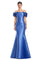 Prom Dresses Long Formal Floral Applique Mermaid Prom Dress Periwinkle