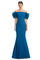 Prom Dresses Pleated Long Formal Ruffle Prom Dress Peacock
