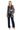 Pant Suit Long Formal Flutter Sleeve Pant Suit Navy/Gold