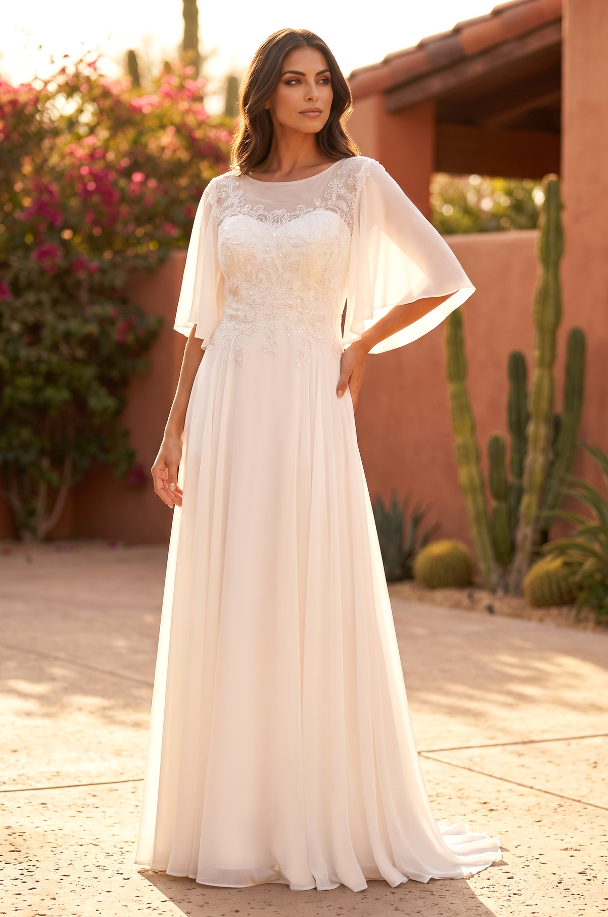 Short Sleeve Mother of the Bride Dress