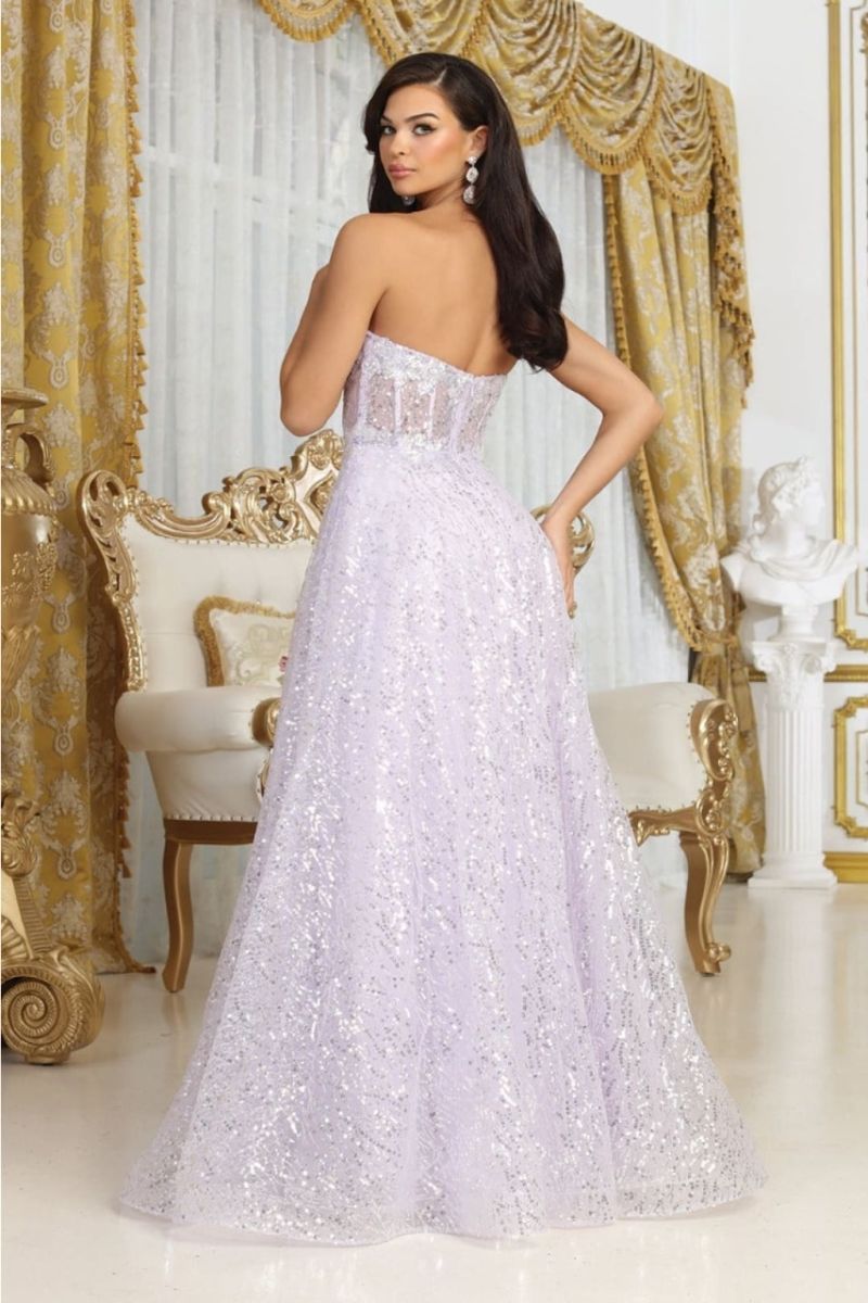 Sweetheart Floor-Length Tulle Prom A-Line May Queen RQ8077