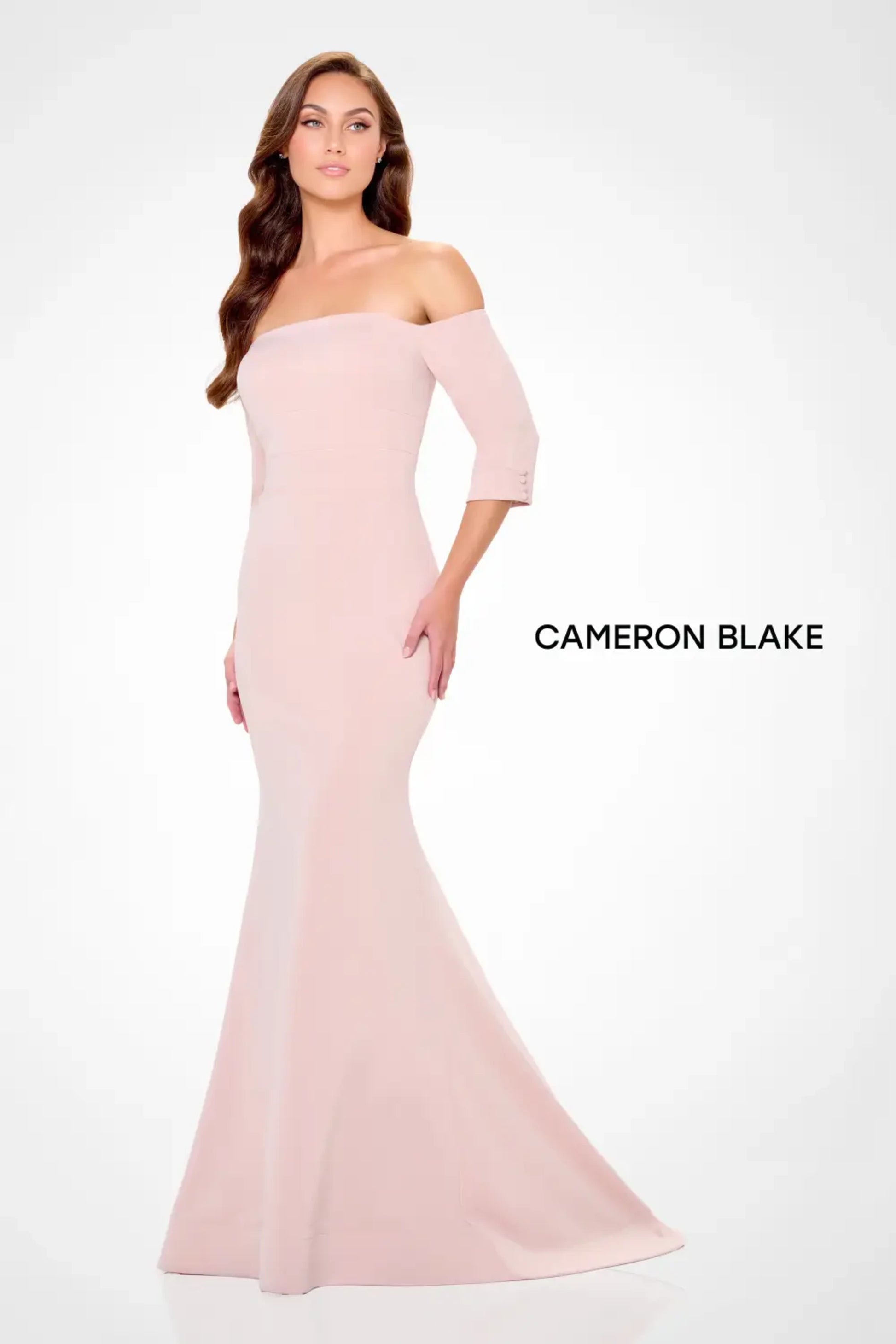 Cameron Blake CB3233 Long Formal Mermaid Evening Dress