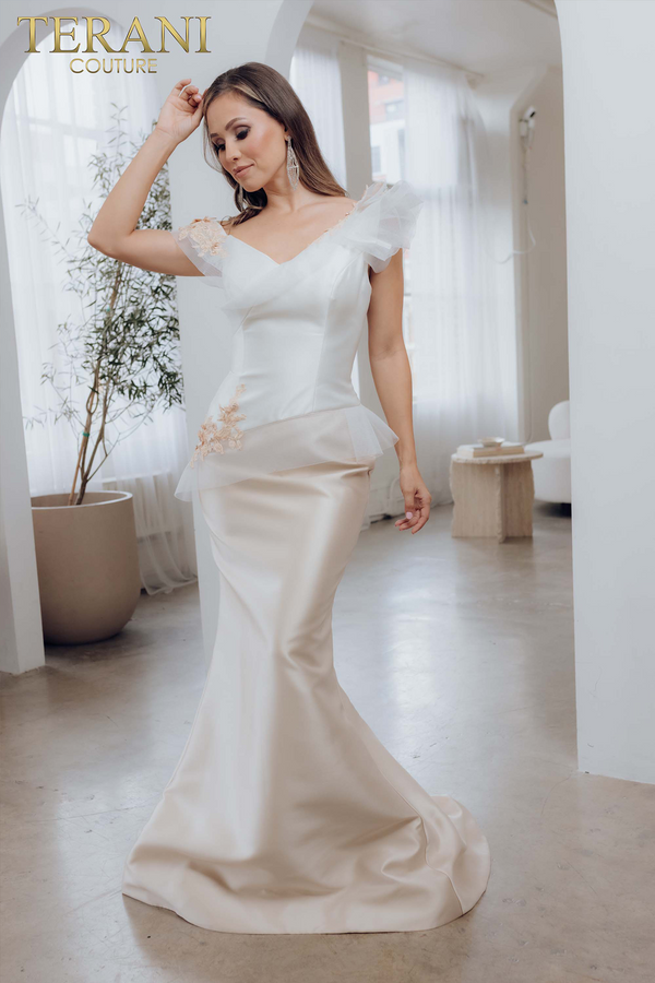 Terani Couture 241E2478 Long Trumpet Evening Formal Dress