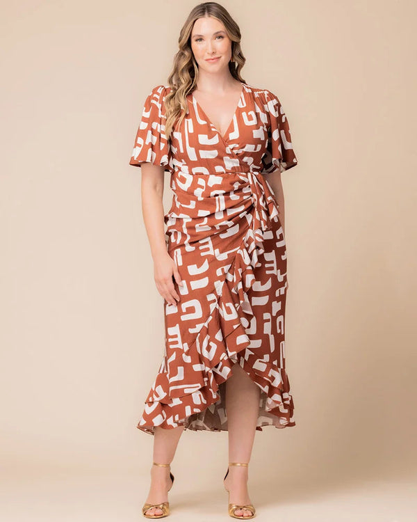 Ruffle High Low Cocktail Plus Size Dress Kiyonna 11242904