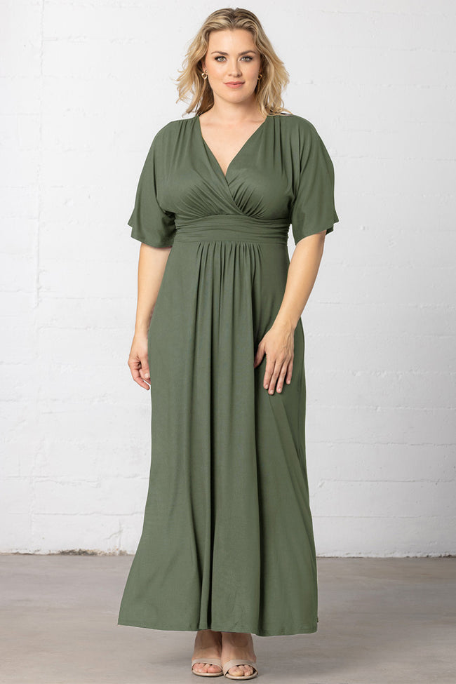 Plus Size Dresses Mother of the Bride Long Formal Plus Size Dress Matcha Green Tea