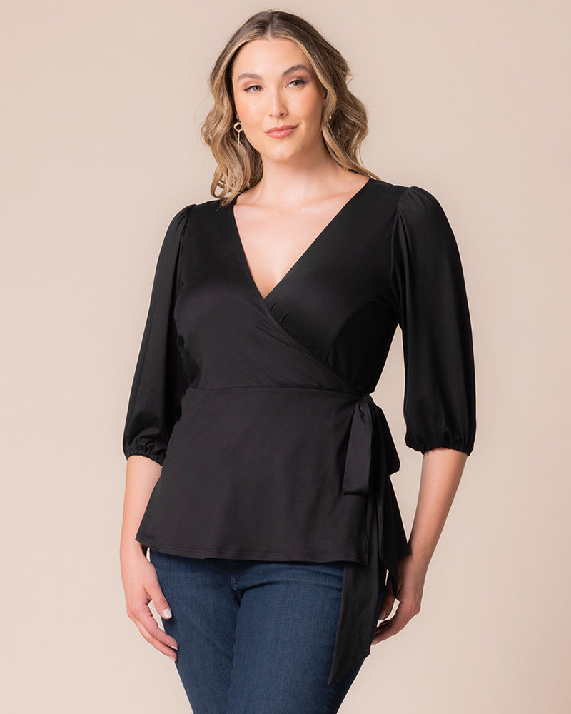 Top Formal Evening Top Kiyonna 23241302 Black Noir