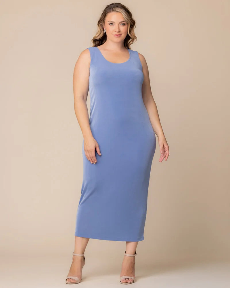Plus Size Dresses Plus Size Tea Length Cocktail Fitted Formal Dress Kiyonna 33222642 Powder Blue
