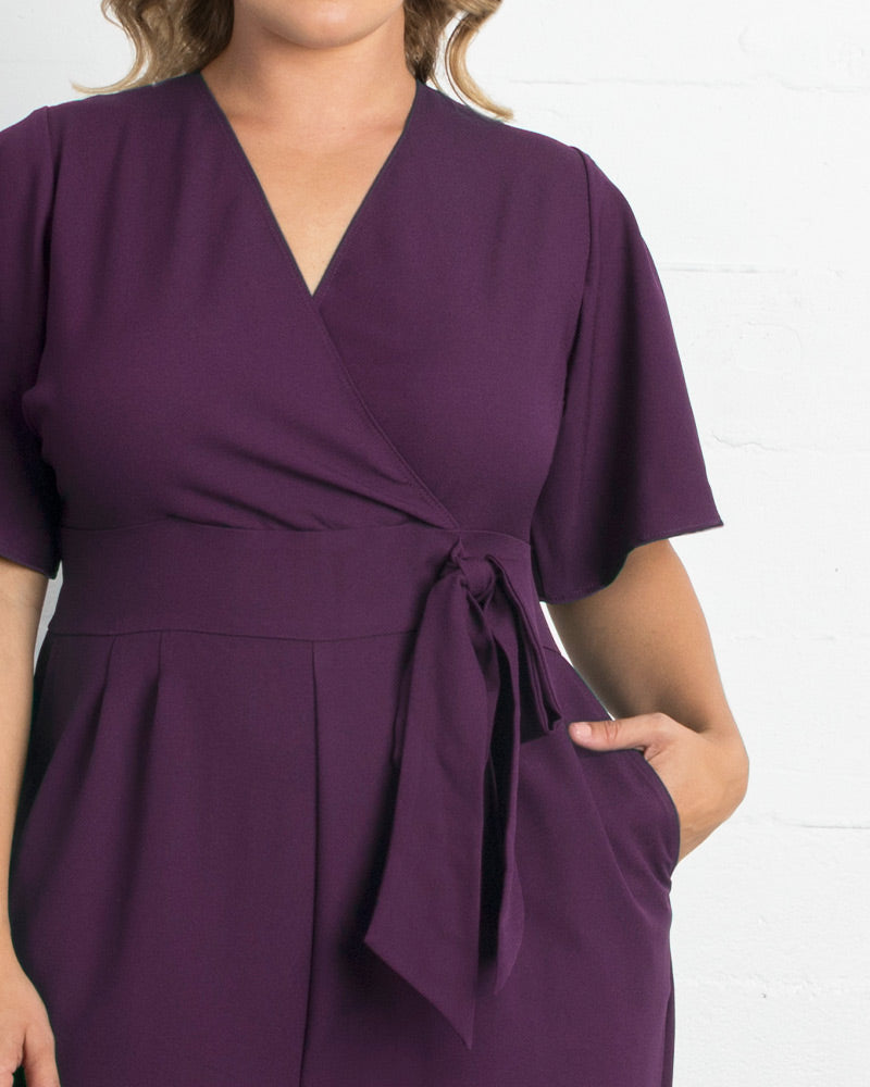 Jumpsuit Long Formal Plus Size Jumpsuit Kiyonna 37191311 Majestic Purple