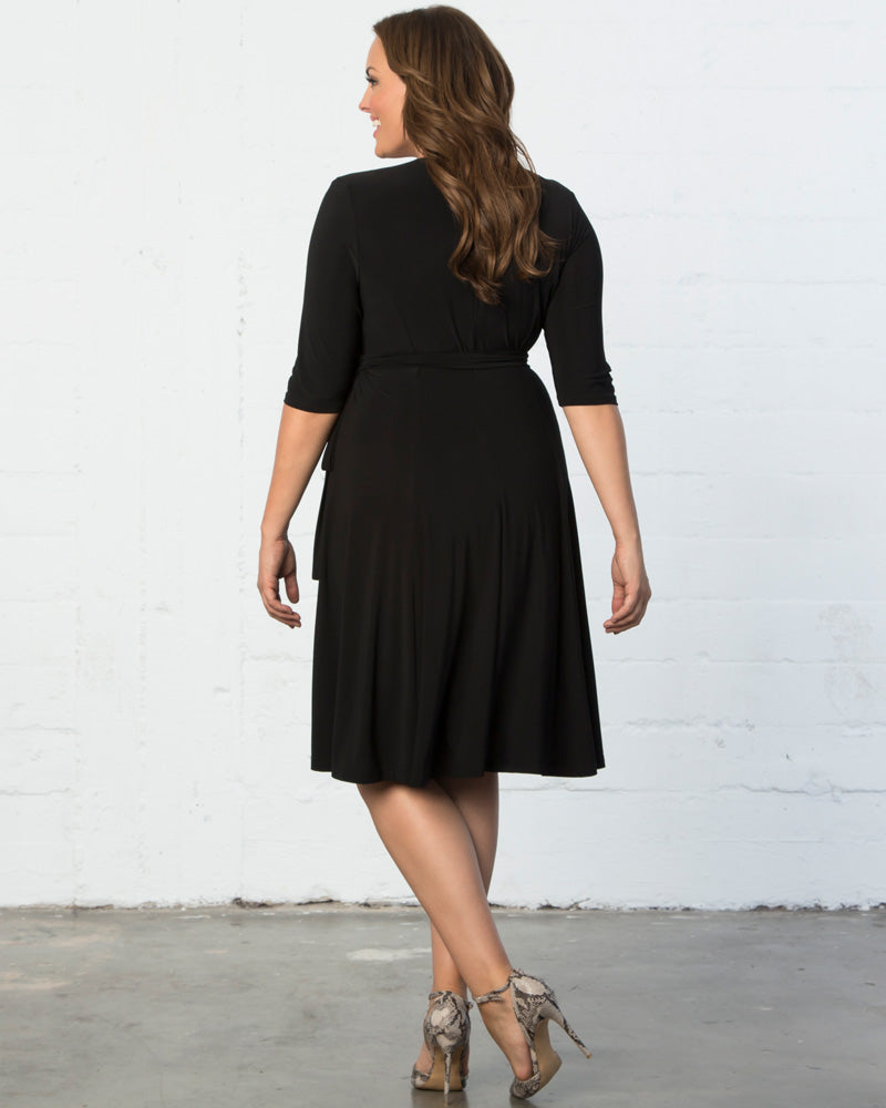 Plus Size Dresses Short Tea Length Cocktail Plus Size Dress Kiyona 12131806 Black Noir