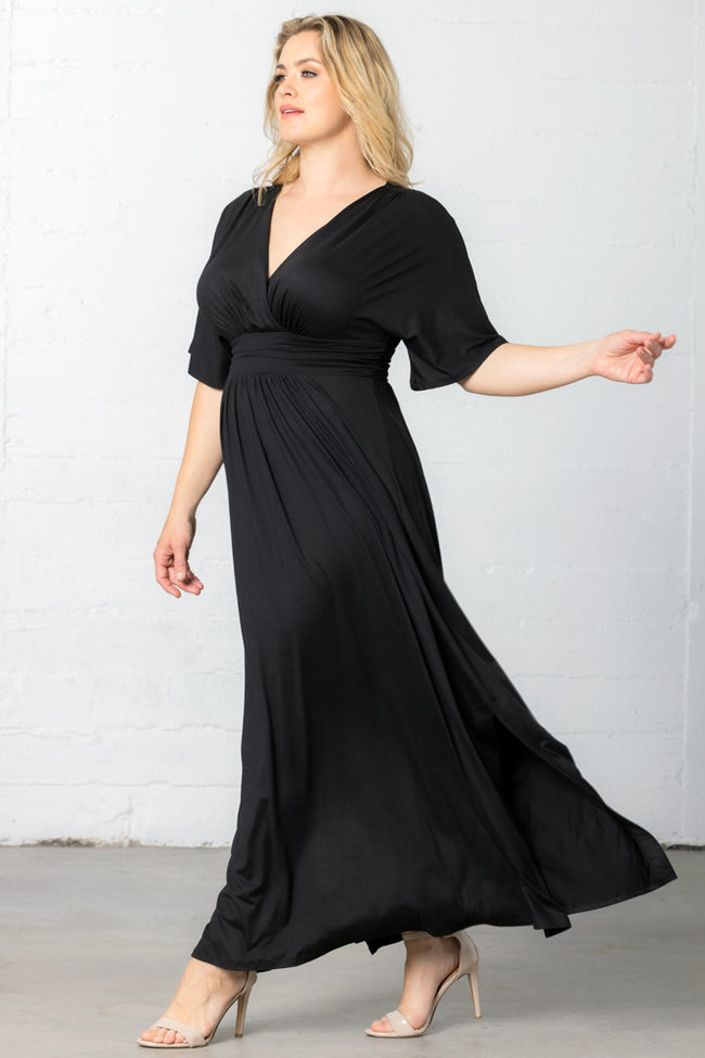 Plus Size Dresses Mother of the Bride Long Formal Plus Size Dress Black Noir