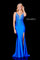 Prom Dresses Long Fitted Beaded Prom Dress Royal Blue/Multi