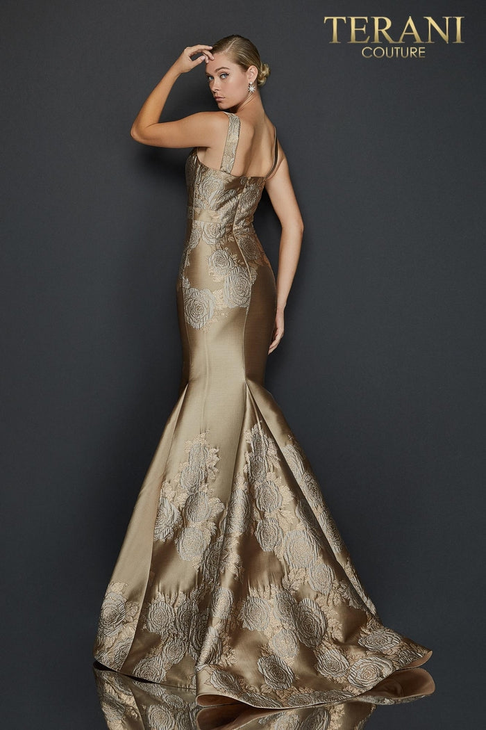 Terani Couture Sleeveless Long Fitted Prom Dress 2011E2056 - The Dress Outlet