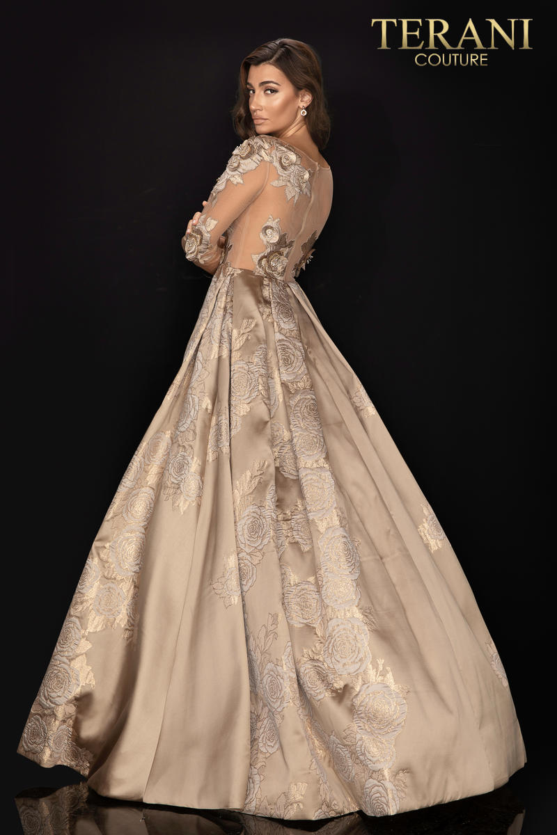 Terani Couture Long Sleeve Formal Dress 2011M2149 - The Dress Outlet