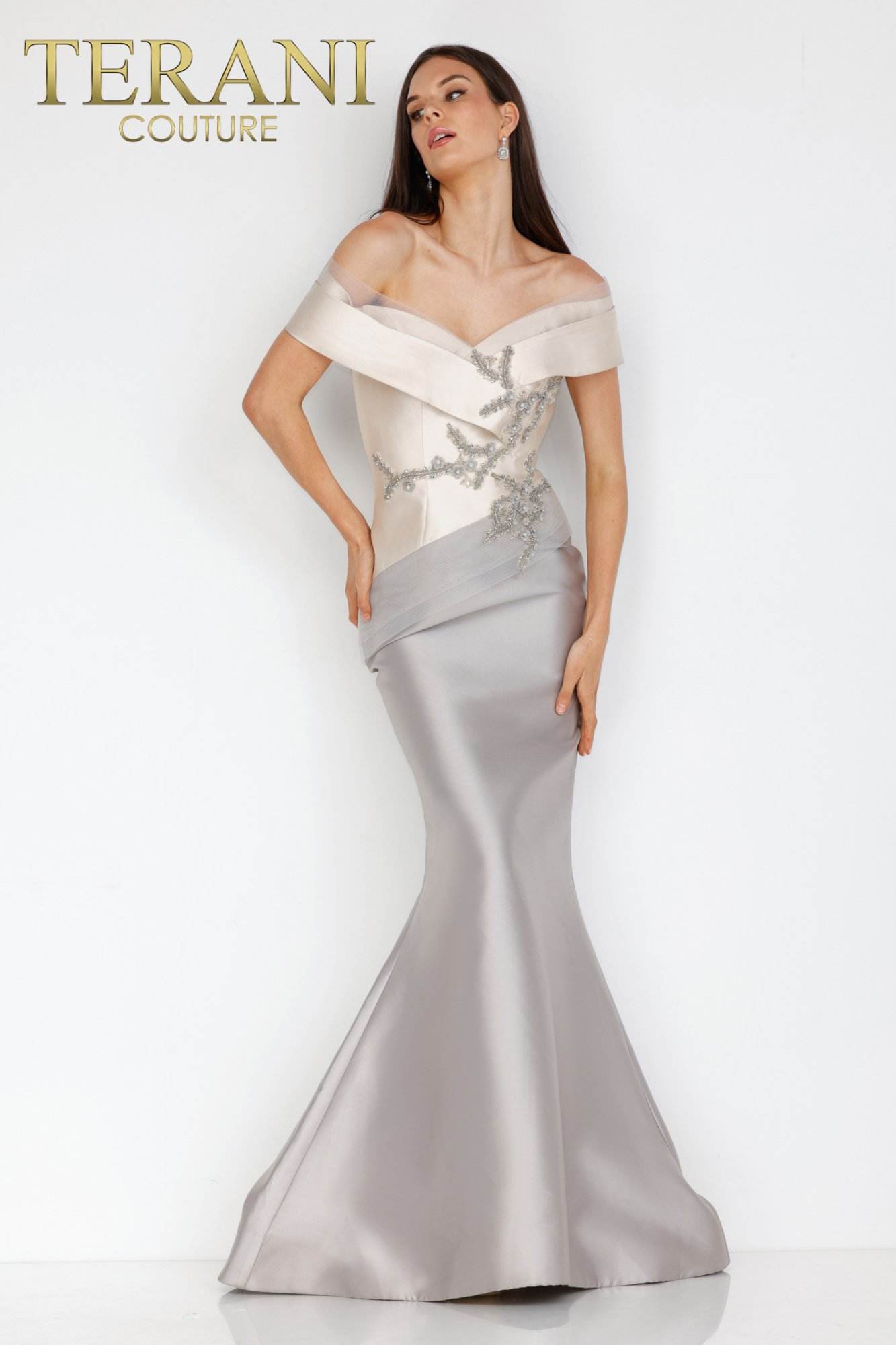 mermaid wedding dresses 2011 Long Formal Fitted Mermaid Dress by Terani Couture 2011M2159
