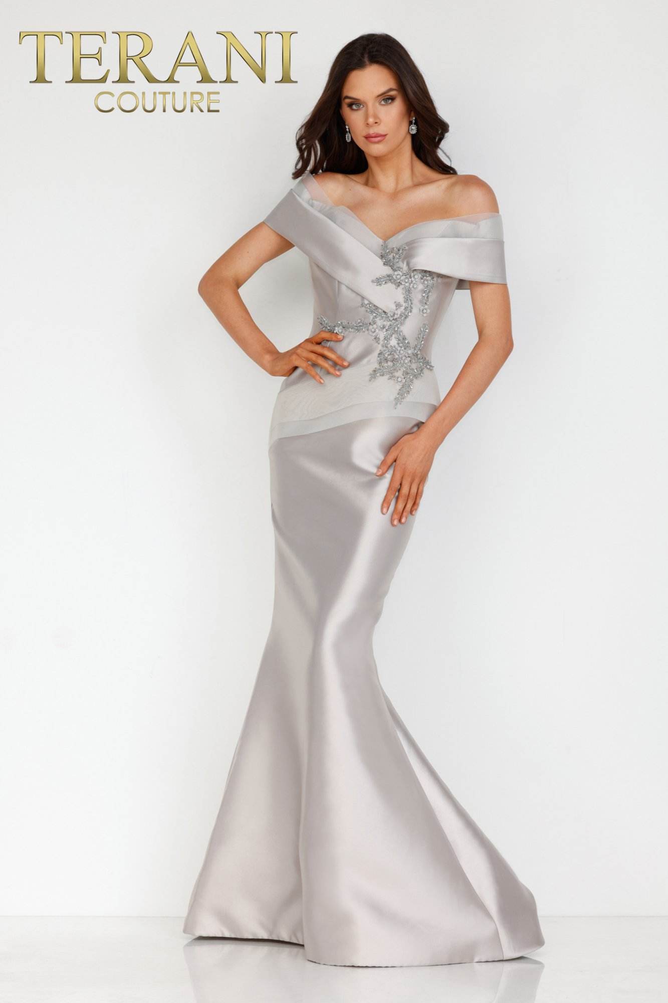 Mother of the Bride Dresses Long Mother of the Bride Fitted Mermaid Dress Taupe Taupe