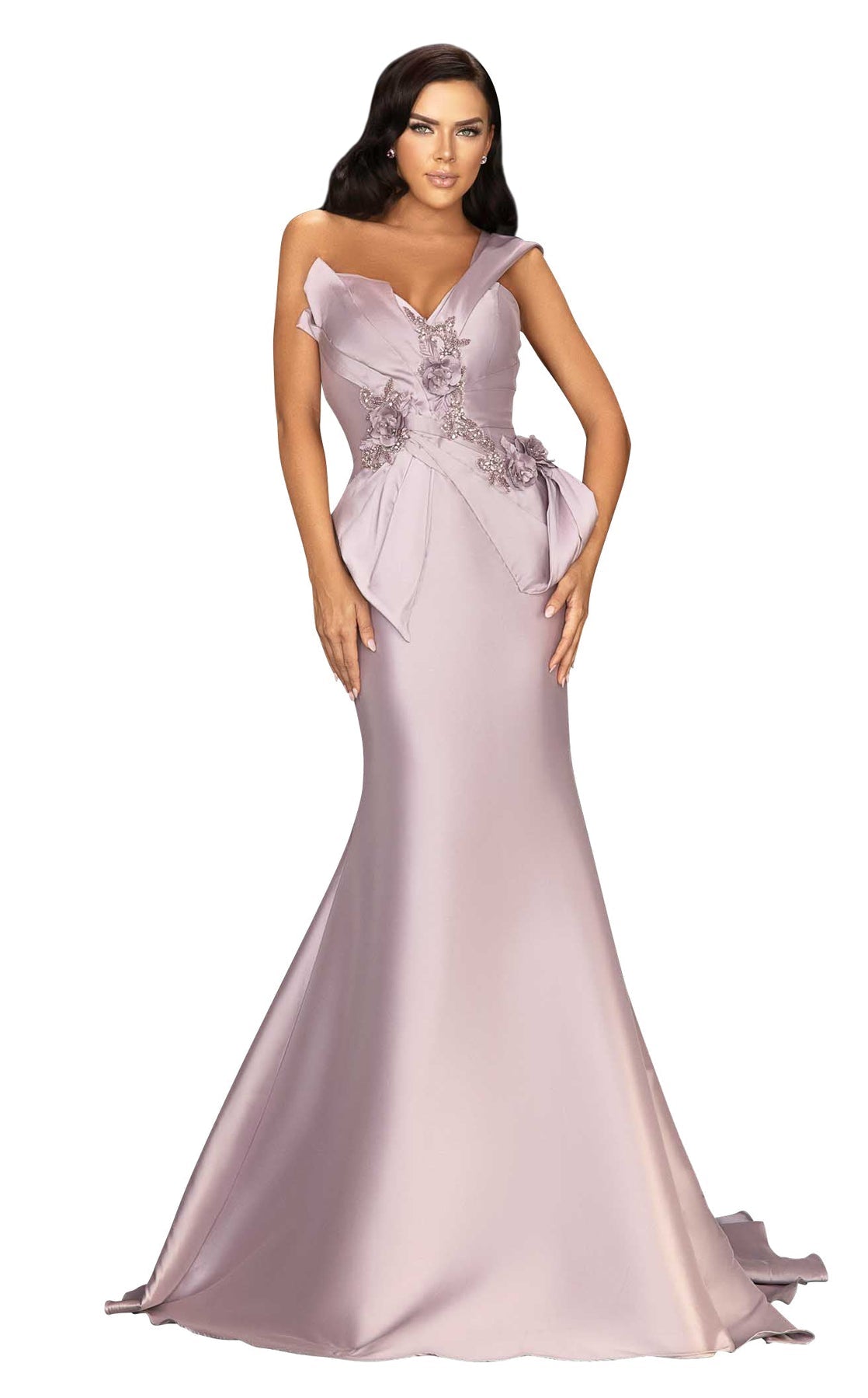 Terani Couture One Shoulder Long Formal Gown 2011M2160 - The Dress Outlet