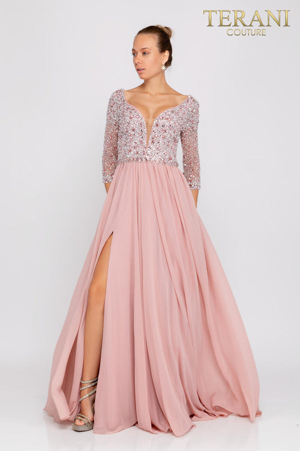 Terani Couture 2011M2464 Long Mother of the Bride Dress