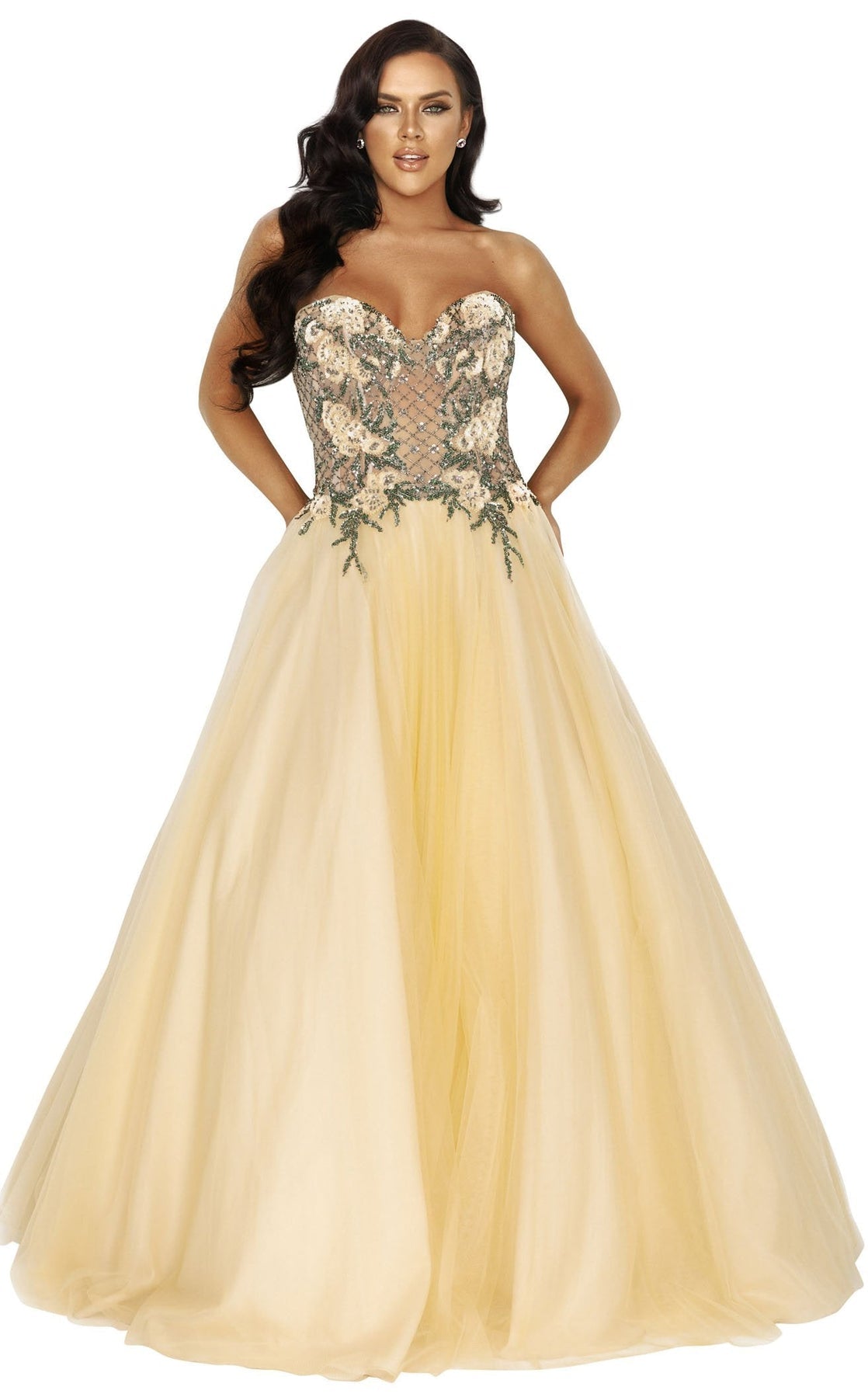 Terani Couture Prom Long Beaded Ball Gown 2011P1149 - The Dress Outlet