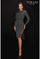 Cocktail Dresses Short Cocktail Beaded Long Sleeve Dress Black