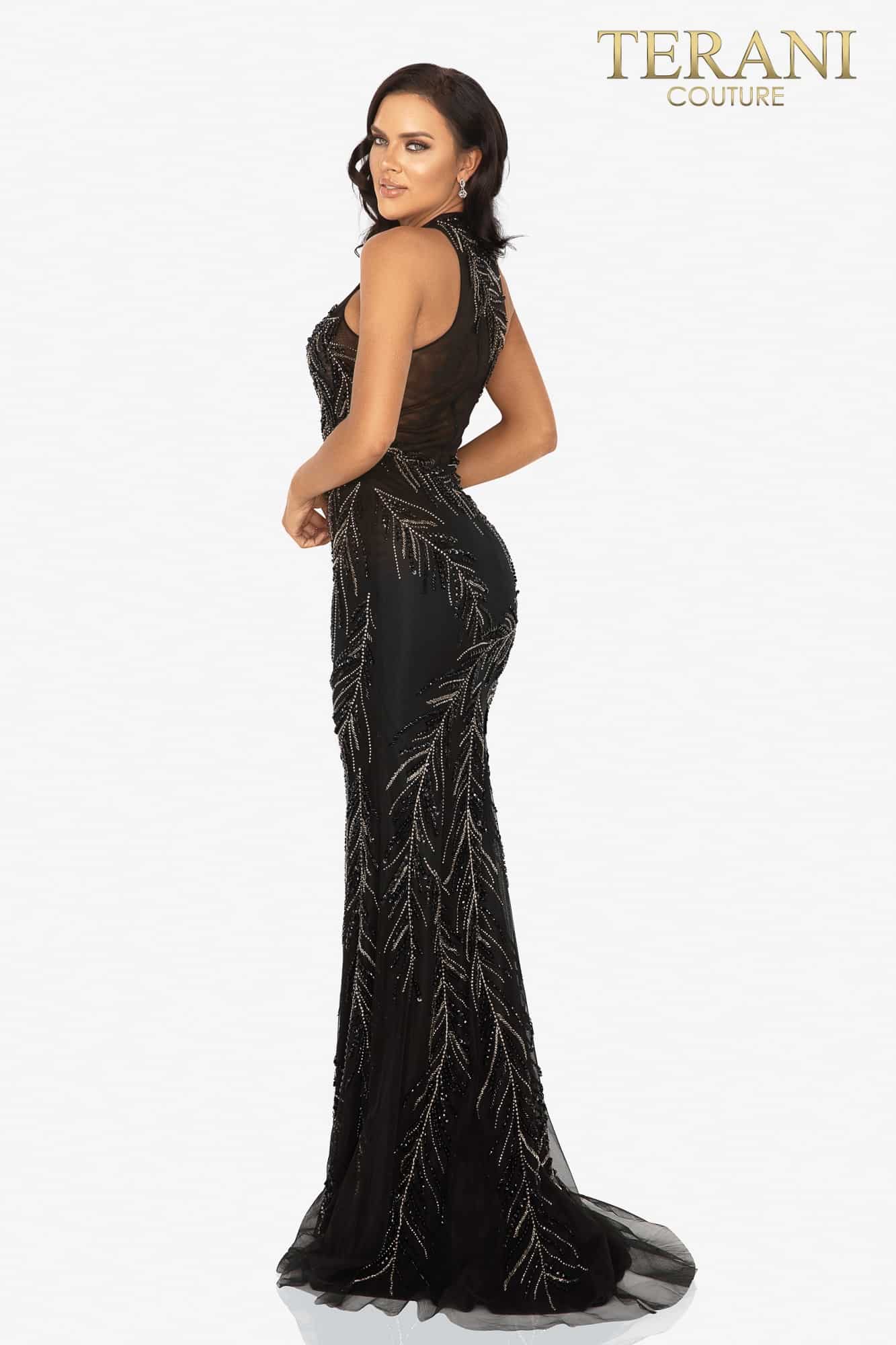 Terani Couture Prom Long Beaded Dress 2011P1058 - The Dress Outlet
