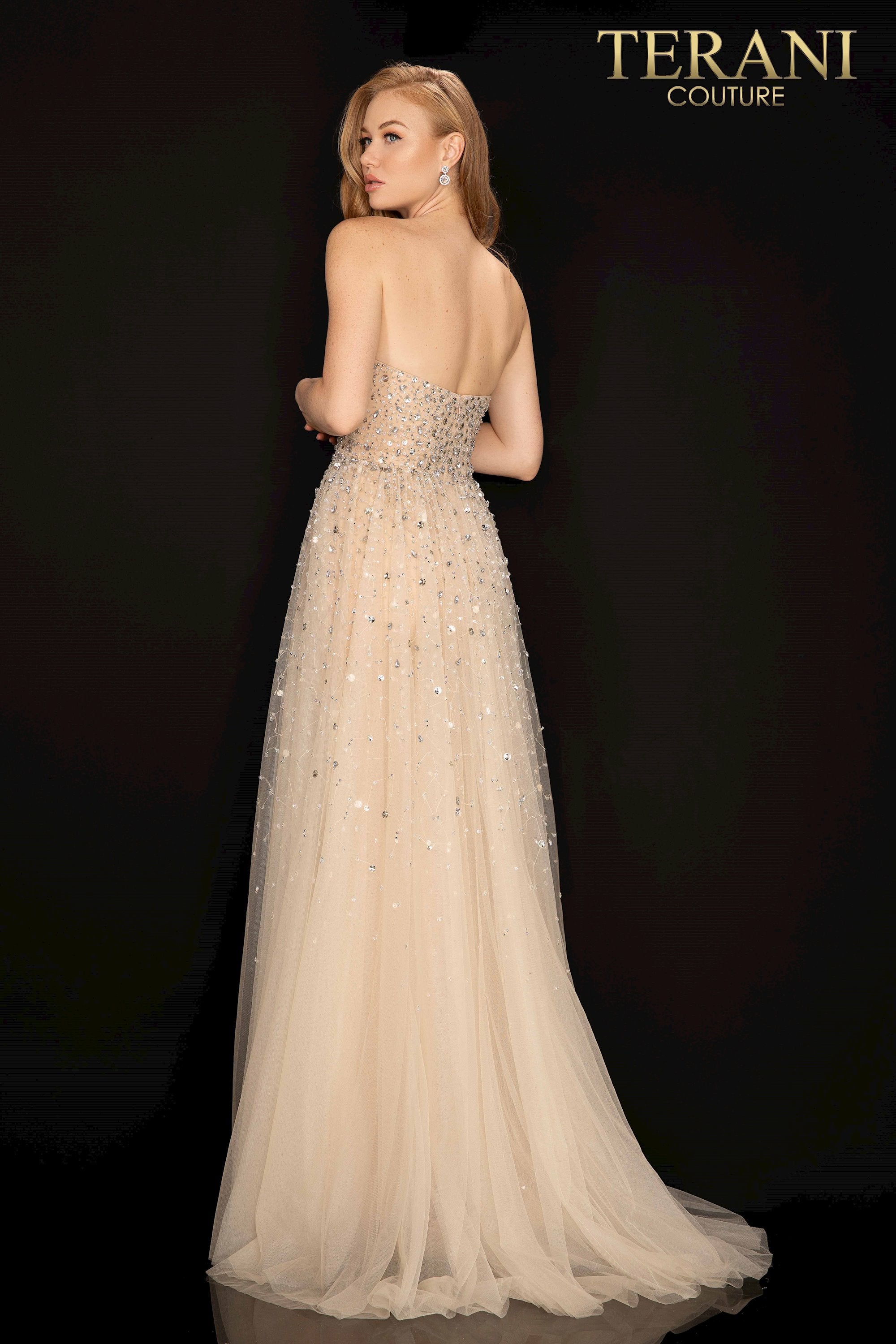 Terani Couture Strapless Prom Long Gown 2011P1161 - The Dress Outlet