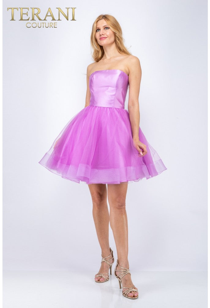 Terani Couture 2011P1475 Short Homecoming A Line Prom Dress