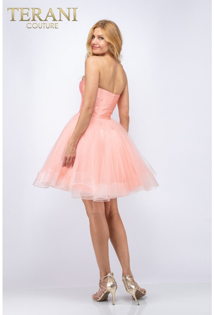 Terani Couture 2011P1475 Short Homecoming A Line Prom Dress