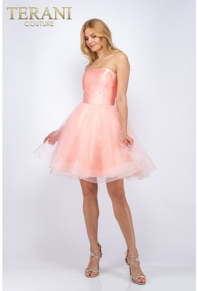 Terani Couture 2011P1475 Short Homecoming A Line Prom Dress