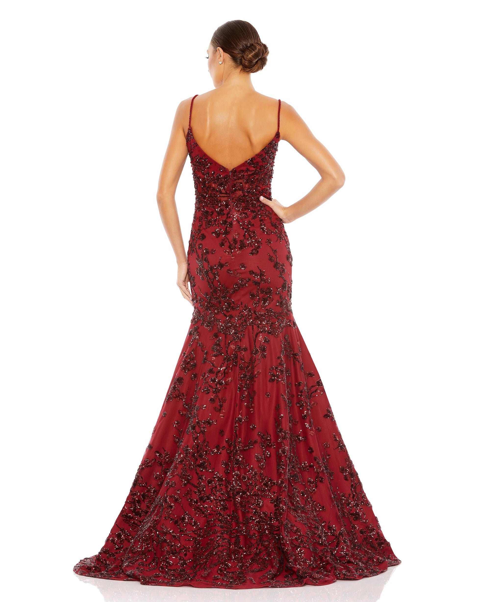 Mac Duggal 20199 Long Sequin Formal Prom Mermaid Dress