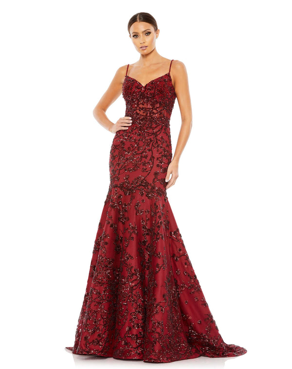 Long Sequin Formal Prom Dress Mermaid Mac Duggal 20199