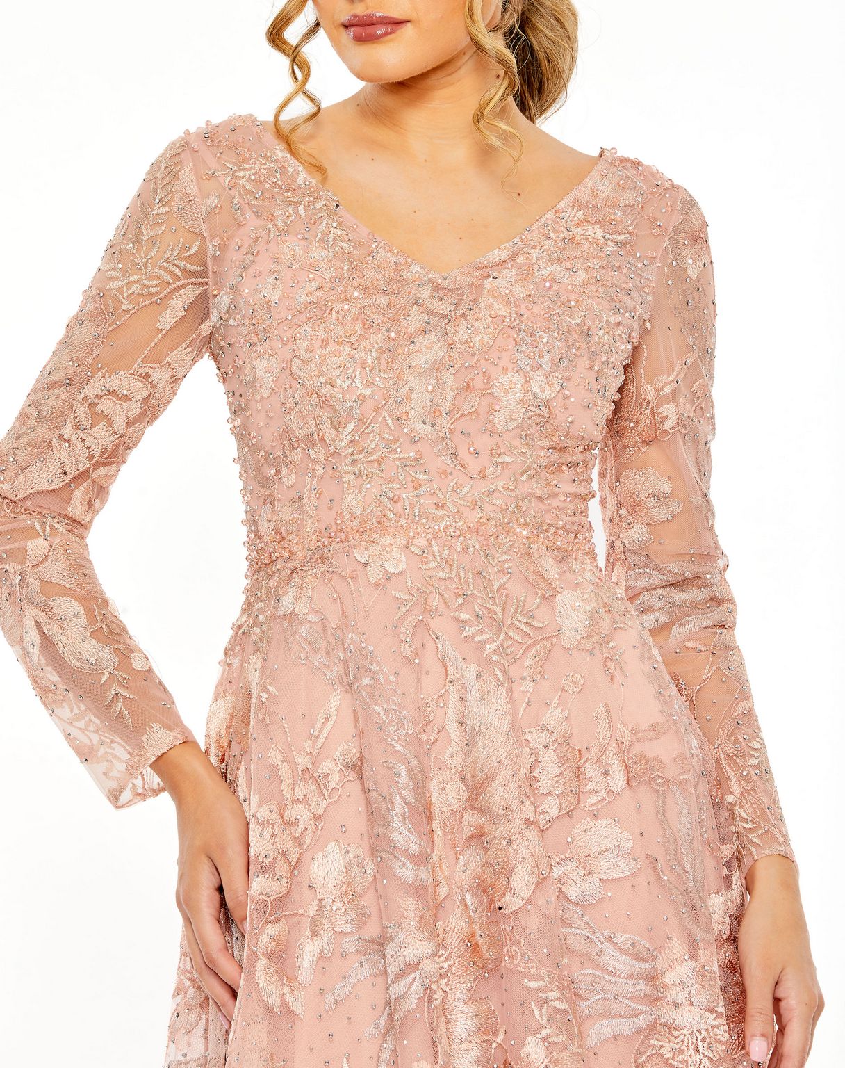 Mac Duggal 20214 Long Sleeve Formal Evening Dress