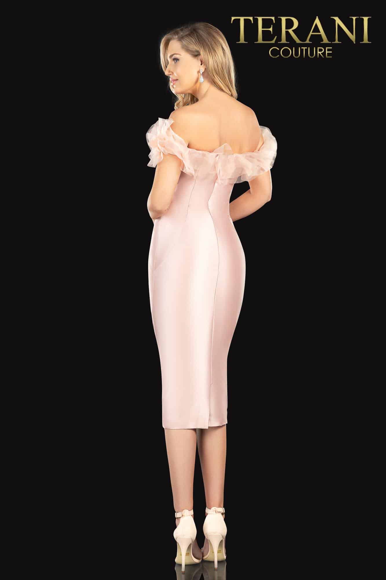 Terani Couture Off Shoulder Short Dress 2021C2604 - The Dress Outlet