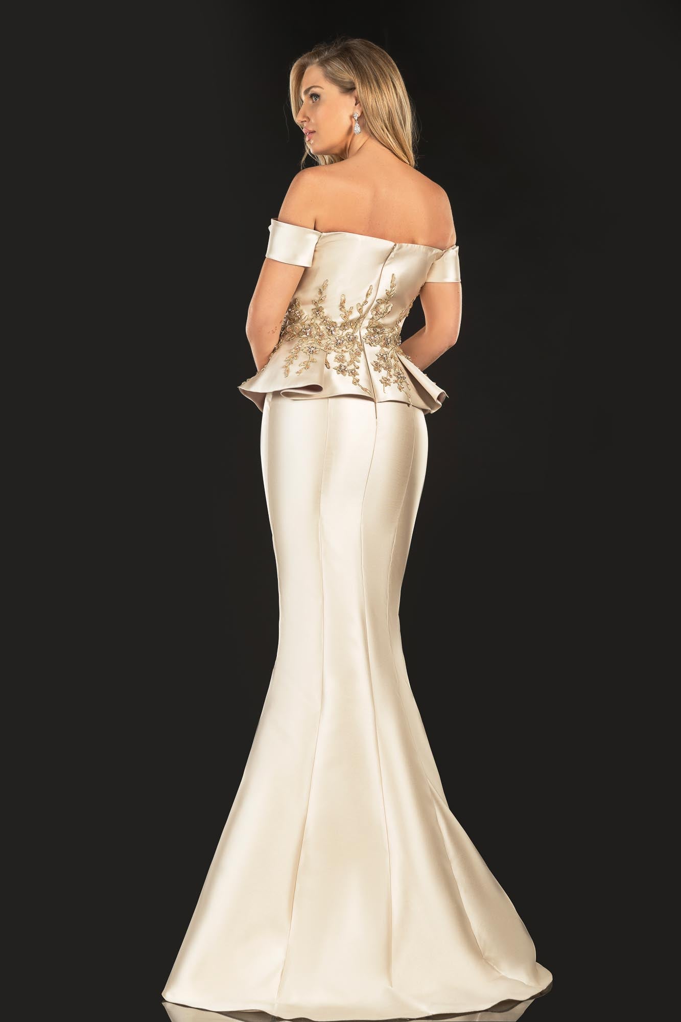 Terani Couture Evening Structured Mikado Off Shoulder 2021E2835 - The Dress Outlet