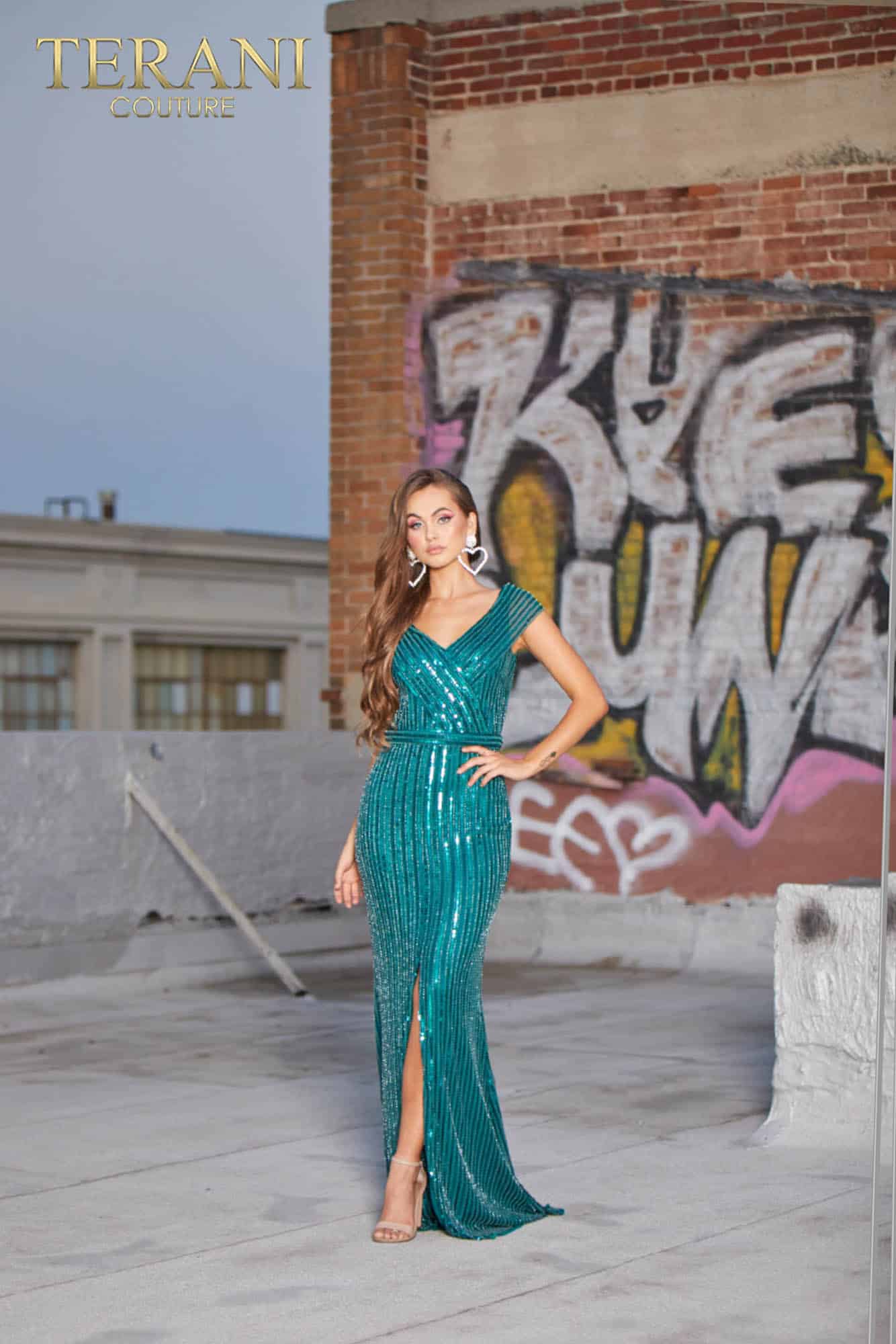 Terani Couture Long Mother of  Bride Gown 2021M2980 - The Dress Outlet