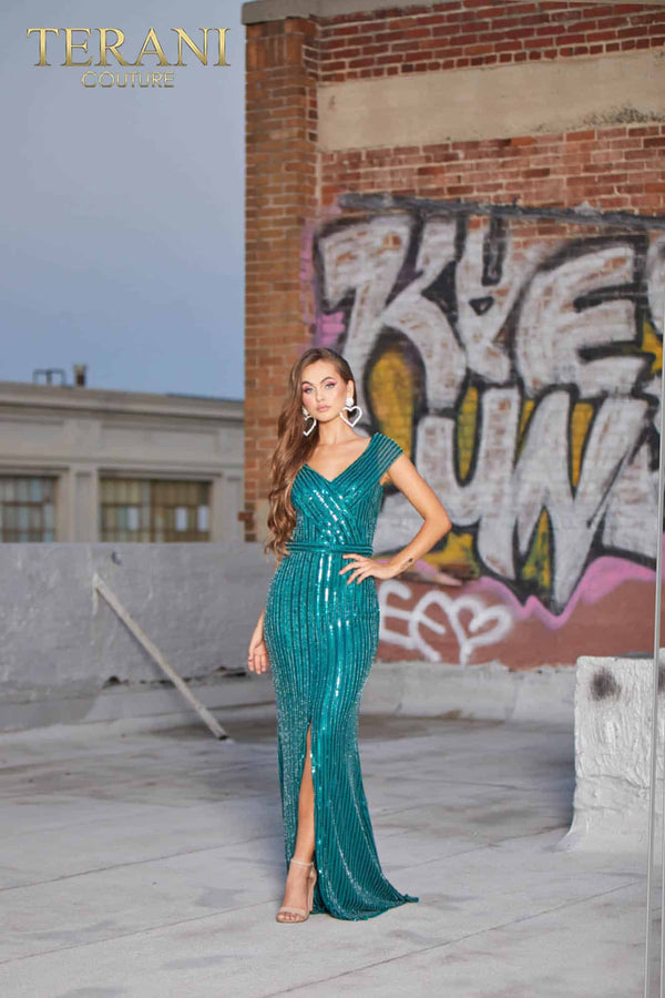Terani Couture 2021M2980 Long Mother of Bride Gown