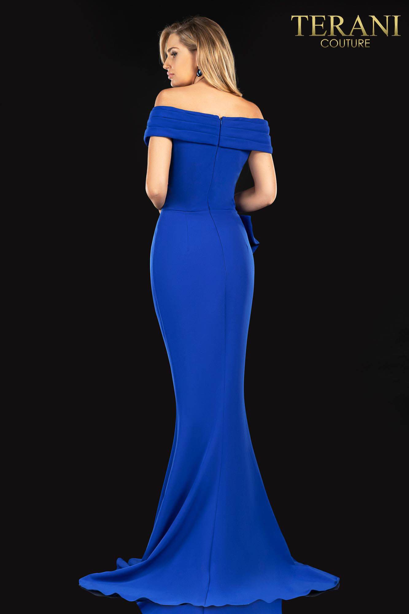 Terani Couture Off Shoulder Formal Long Dress 2021M2986 - The Dress Outlet