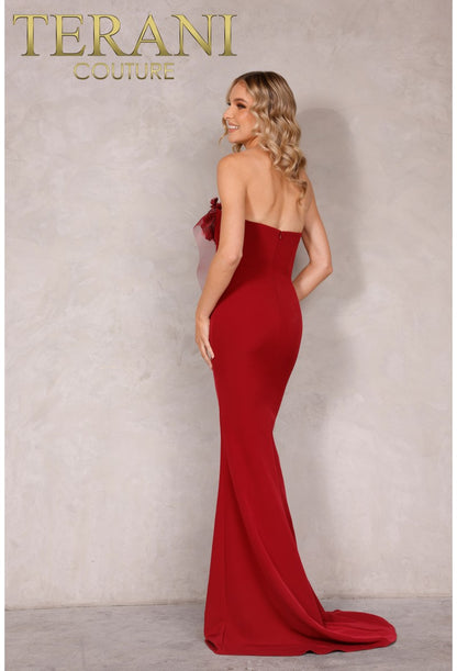 Formal Dresses Long Formal Prom Beaded Fitted Dress Wine