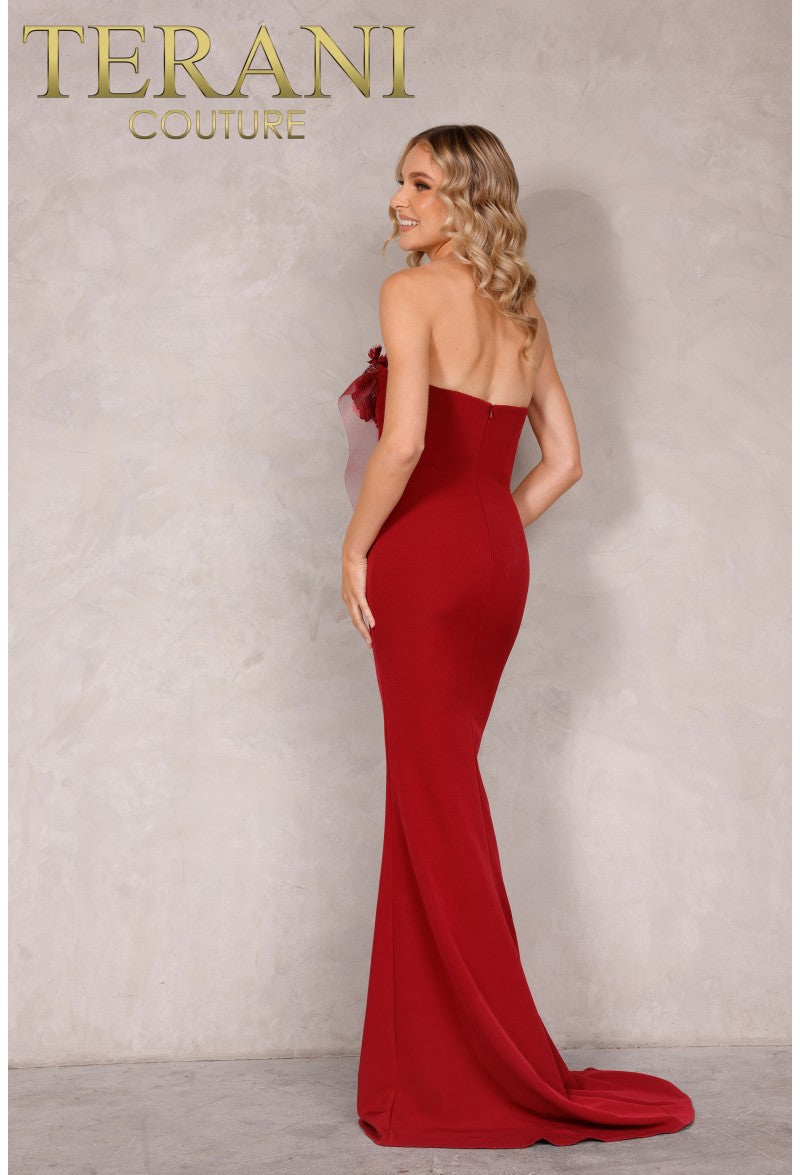 Terani Couture 2021E2818 Long Formal Prom Beaded Fitted Dress