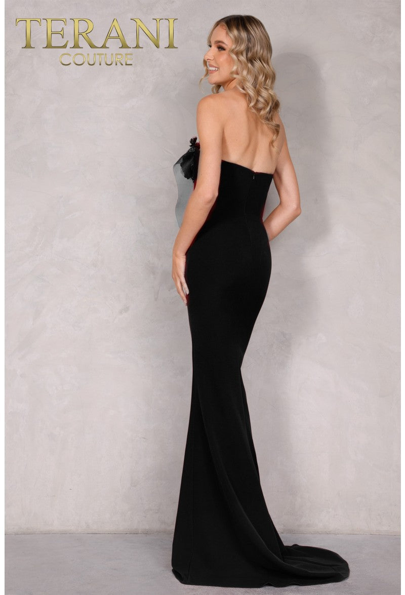Terani Couture 2021E2818 Long Formal Prom Beaded Fitted Dress