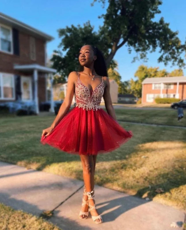 Red cocktail dresses near me on sale