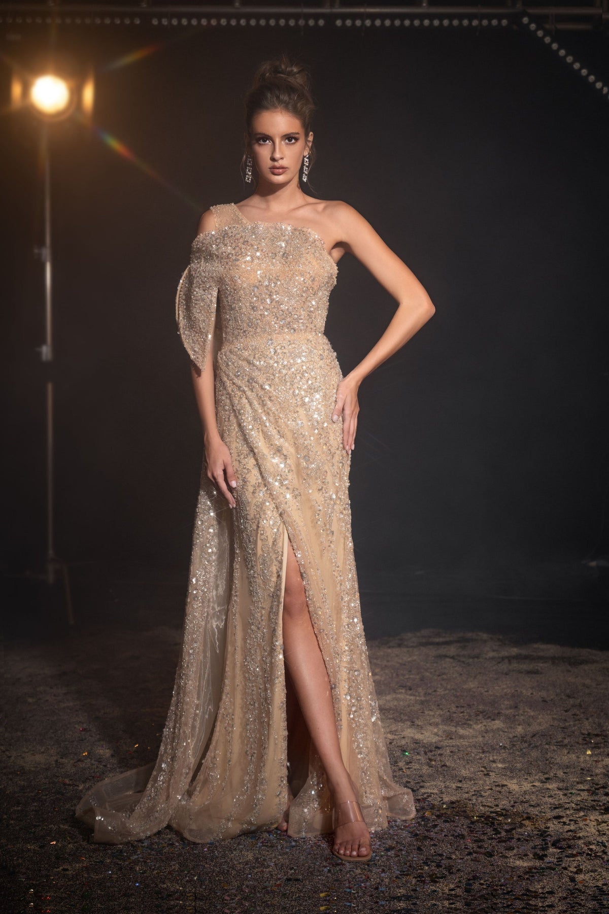 One-Shoulder Floor-Length Sequin Formal Mermaid Pre Order